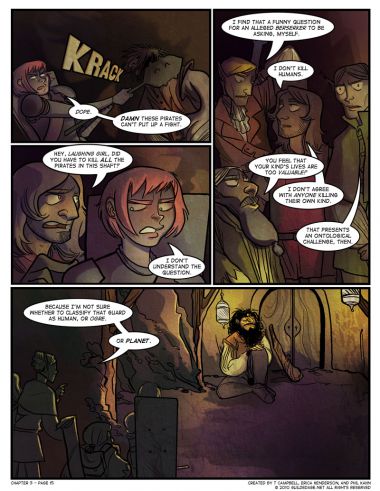 Jeez, who puts pirates in a mine shaft, anyway? That's almost as silly as an entire city of Werewolves being somehow left alone for years and years.