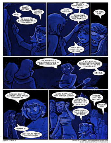 The joke's on Frigg, Gravedust doesn't HAVE any money! Oh, poverty.