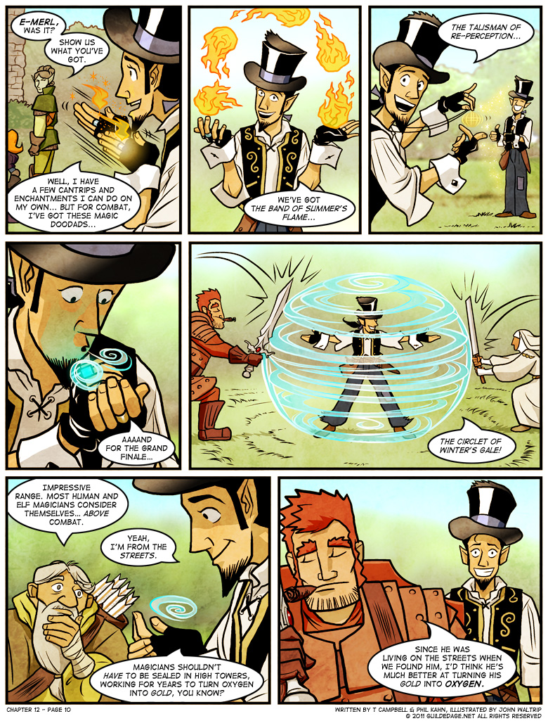 'That's not true! I'm way better at turning it into ale. Unfortunately, it's a trick I can only do at the tavern.'
