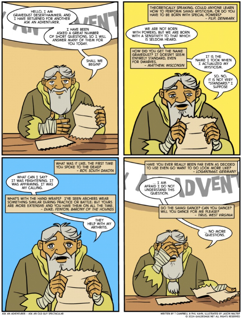 Guilded Age » Ask An Adventurer – Ask An Old Guy Spectacular